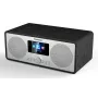 Przenośne radio Panasonic RF-D40EG-K — Tuner cyfrowy, FM 87,5–108 MHz, 6 W RMS, LCD 2,4 cala, Wi‑Fi/Wi‑Fi 4, Antena zewnętrzna, Czarny