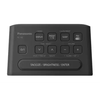 Zegar z radiem Panasonic RC-D8EG-K czarny