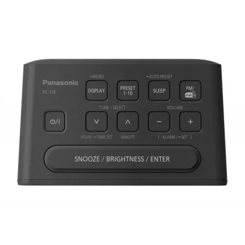 Zegar z radiem Panasonic RC-D8EG-K czarny