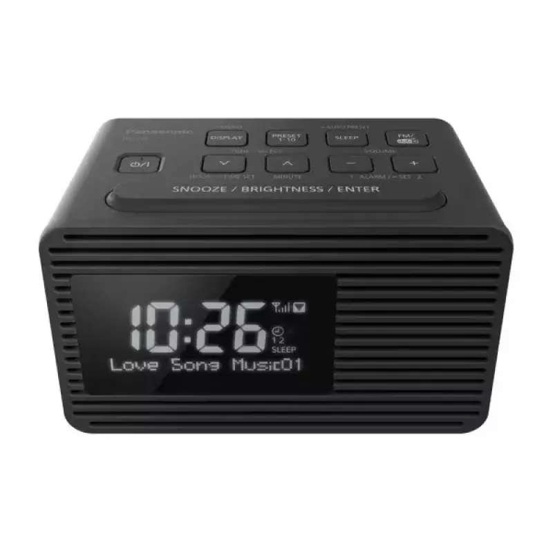 Zegar z radiem Panasonic RC-D8EG-K czarny
