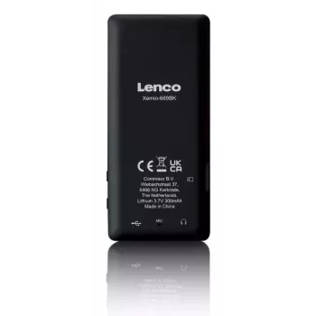 Odtwarzacz MP3 Lenco Xemio-669BK 8 GB Czarny LCD 18h odtwarzania