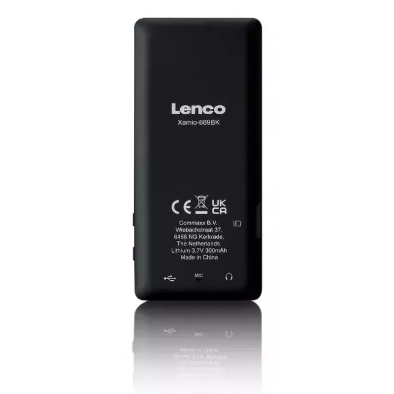 Odtwarzacz MP3 Lenco Xemio-669BK 8 GB Czarny LCD 18h odtwarzania