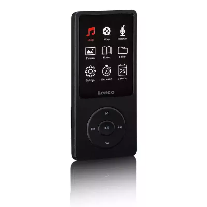 Odtwarzacz MP3 Lenco Xemio-669BK 8 GB Czarny LCD 18h odtwarzania