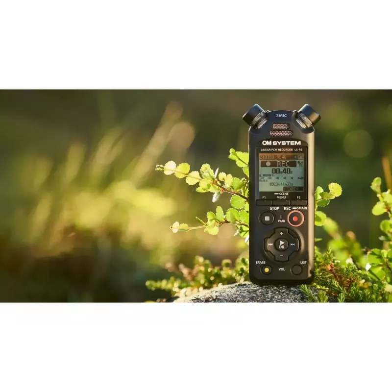 Dyktaphon OLYMPUS LS-P5 kit — nagrywanie dźwięku 24-bit, 8 GB pamięci wewnętrznej