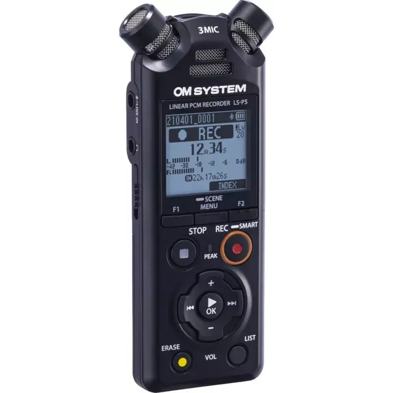 Dyktaphon OLYMPUS LS-P5 kit — nagrywanie dźwięku 24-bit, 8 GB pamięci wewnętrznej