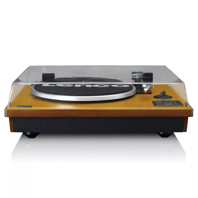 Gramofon z napędem paskowym Lenco LS-55WA, wykończenie drewniane, półautomatyczny, USB, Bluetooth