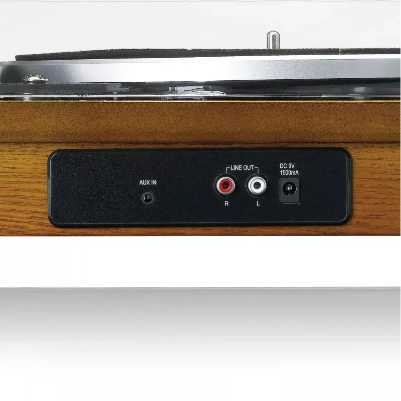 Gramofon z napędem paskowym Lenco LS-55WA, wykończenie drewniane, półautomatyczny, USB, Bluetooth