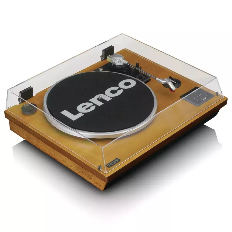 Gramofon z napędem paskowym Lenco LS-55WA, wykończenie drewniane, półautomatyczny, USB, Bluetooth
