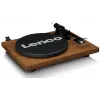 Gramofon Lenco LS-480WD z wbudowanym wzmacniaczem, Bluetooth, napęd paskowy, 33/45 obr./min, 2×30W RMS, drewniane kolumny