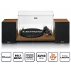 Gramofon Lenco LS-480WD z wbudowanym wzmacniaczem, Bluetooth, napęd paskowy, 33/45 obr./min, 2×30W RMS, drewniane kolumny