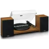 Gramofon Lenco LS-480WD z wbudowanym wzmacniaczem, Bluetooth, napęd paskowy, 33/45 obr./min, 2×30W RMS, drewniane kolumny