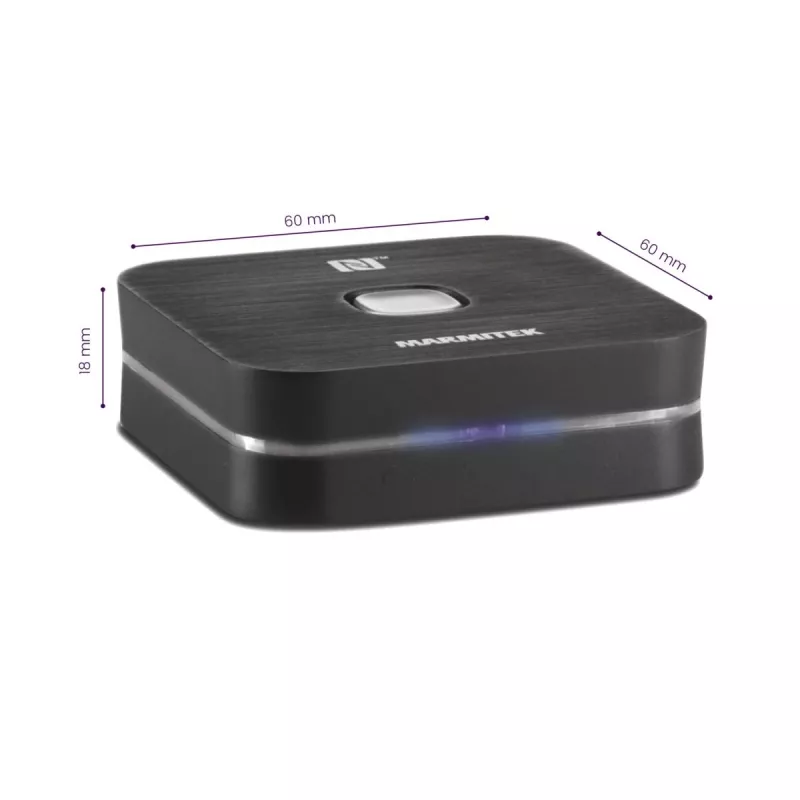 Bezprzewodowy nadajnik audio Marmitek BoomBoom 80 100 m Czarny
