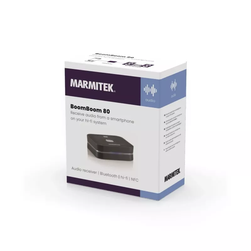 Bezprzewodowy nadajnik audio Marmitek BoomBoom 80 100 m Czarny