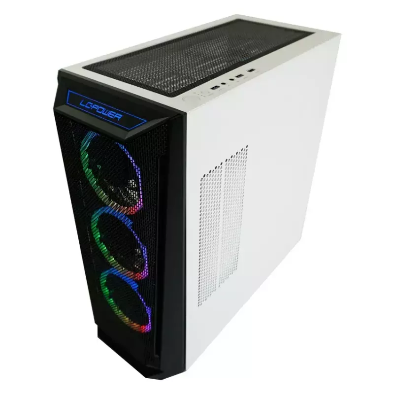Obudowa PC LC-Power Holo-1_X Midi Tower Biała