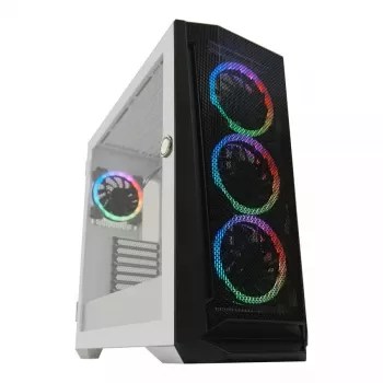 Obudowa PC LC-Power Holo-1_X Midi Tower Biała