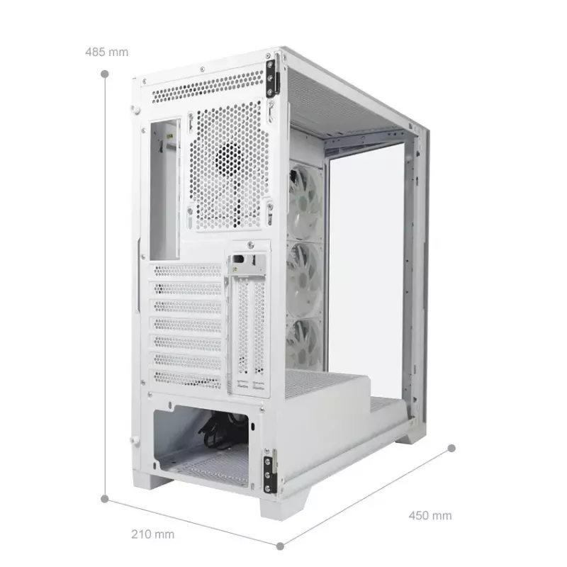 Obudowa PC LC-Power LC-7041B-ON Midi Tower Biała