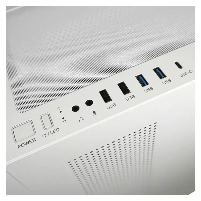 Obudowa PC LC-Power LC-7041B-ON Midi Tower Biała