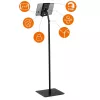 Stojak na tablet Durable 894501 Czarny Metal Plastik obrót 360°