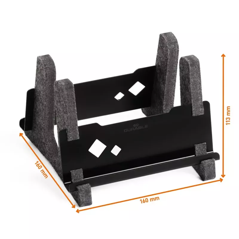 Podstawka pod laptop Durable Effect 43,2 cm Antracyt Metal Plastik