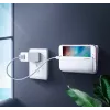 Uchwyt na telefon ścienny — biały