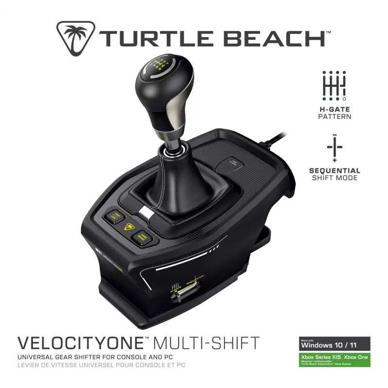 Turtle Beach VelocityOne Multi-Shift Shifter TBS-0001-05 — kompatybilny z kontrolerami lotniczymi i wyścigowymi