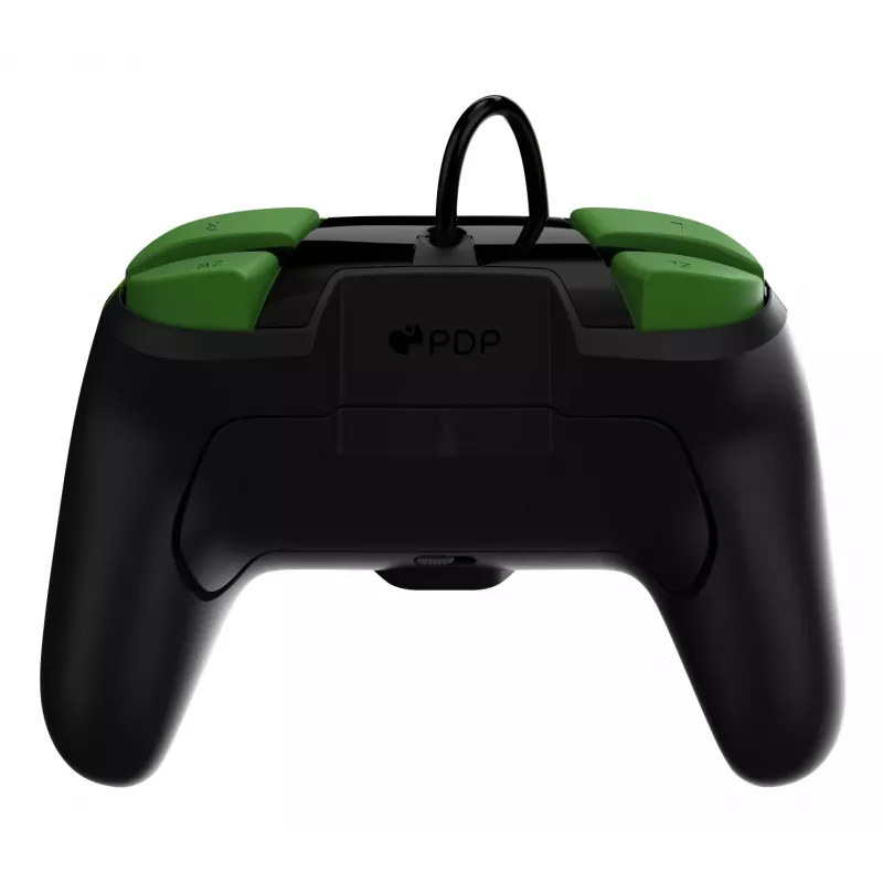 Gamepad PDP REMATCH Wired Controller 1-Up Glow in the Dark dla Nintendo Switch, USB, przewód 3 m, D-pad, przycisk Home, czarno-zielony