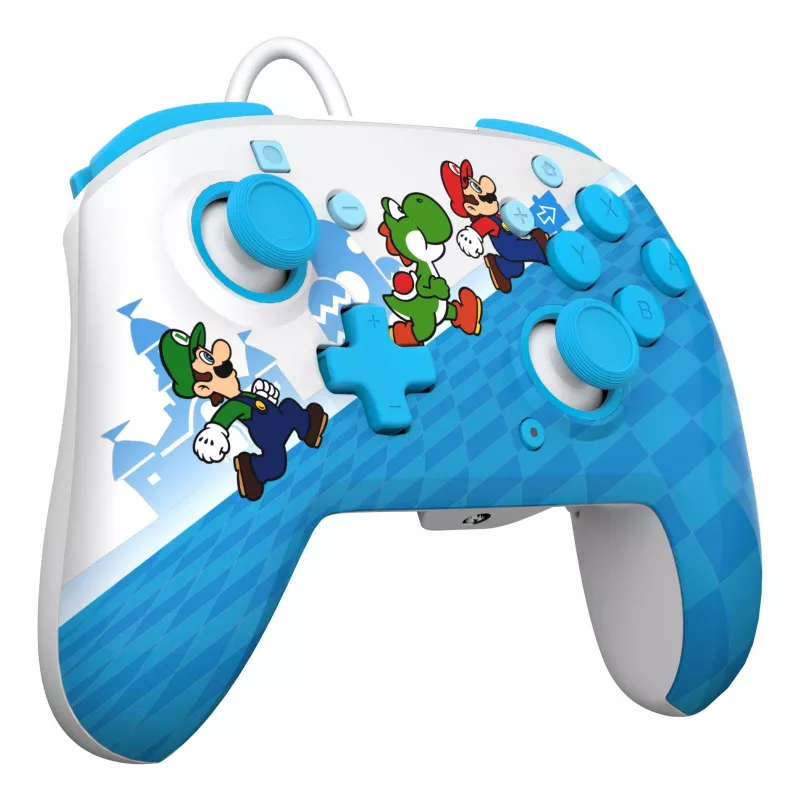 Gamepad PDP Mario Escape REMATCH dla Nintendo Switch — Przewodowy USB, D-pad, Przycisk Home, Wielokolorowy