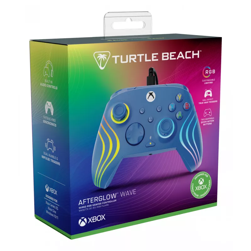 Gamepad Turtle Beach Afterglow Wave niebieski USB PC Xbox Series S X
