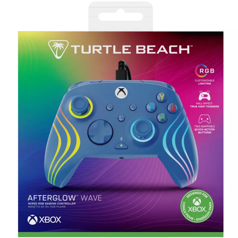 Gamepad Turtle Beach Afterglow Wave niebieski USB PC Xbox Series S X