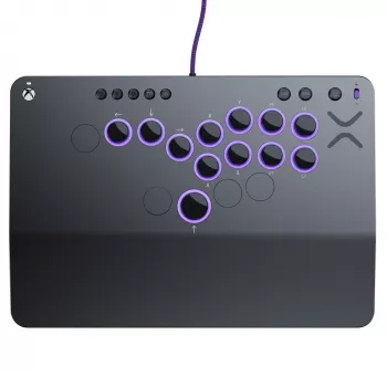 PDP Victrix Pro KO bezwzględny kontroler typu fightstick szary USB kontroler do gier PC, Xbox Series S, Xbox Series X