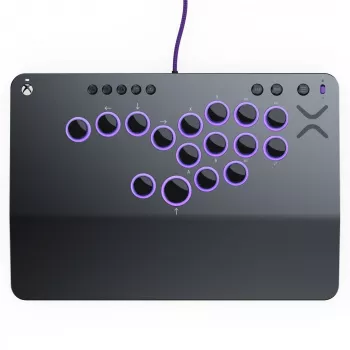 PDP Victrix Pro KO bezwzględny kontroler typu fightstick szary USB kontroler do gier PC, Xbox Series S, Xbox Series X