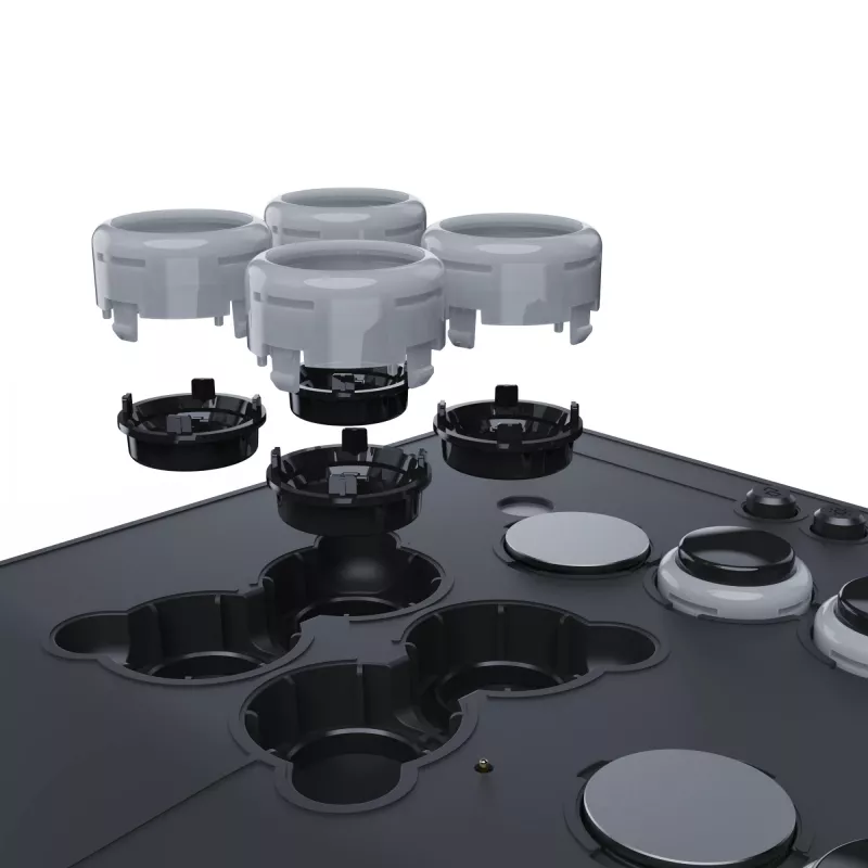 PDP Victrix Pro KO bezwzględny kontroler typu fightstick szary USB kontroler do gier PC, Xbox Series S, Xbox Series X