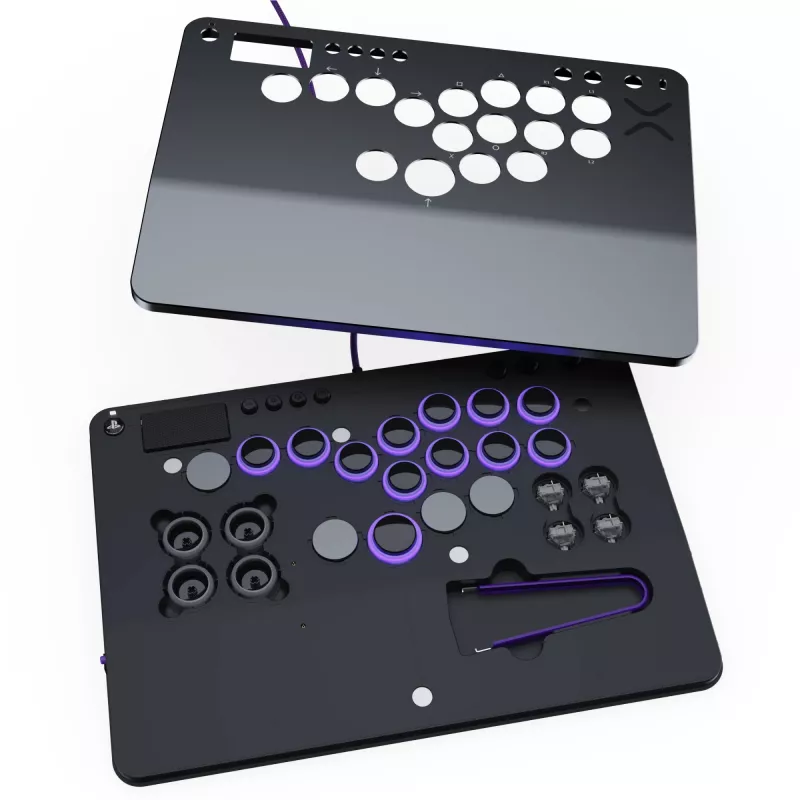 PDP Victrix Pro KO Leverless Fight Stick Szary USB Fightstick PC, PlayStation 4, PlayStation 5