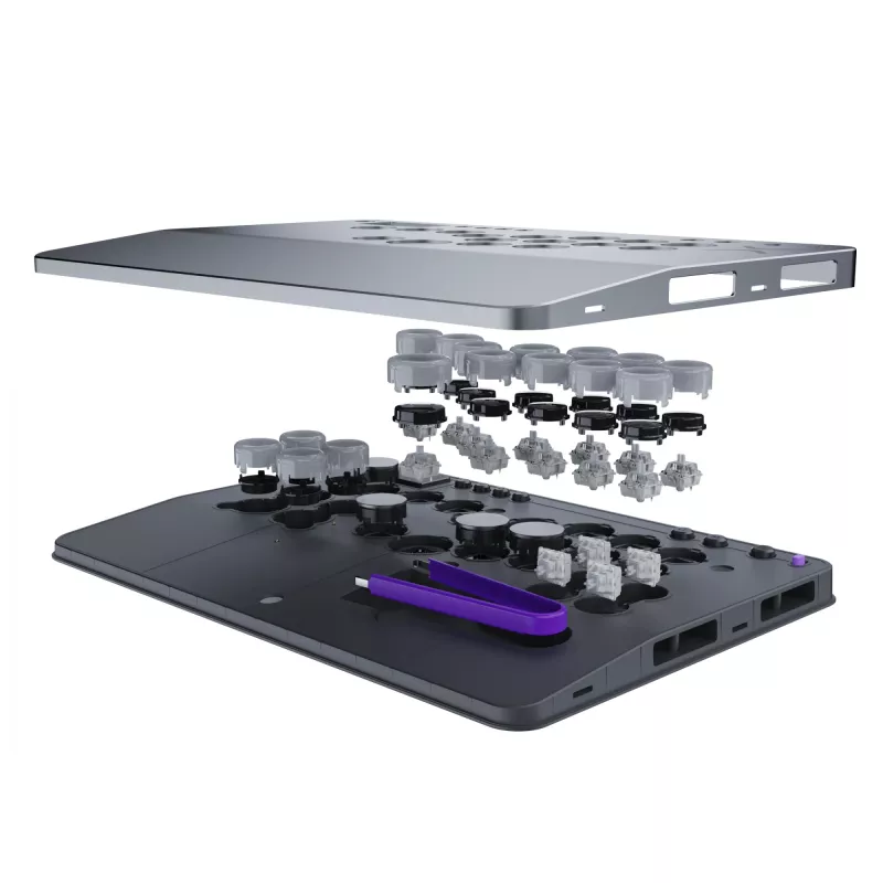 PDP Victrix Pro KO Leverless Fight Stick Szary USB Fightstick PC, PlayStation 4, PlayStation 5