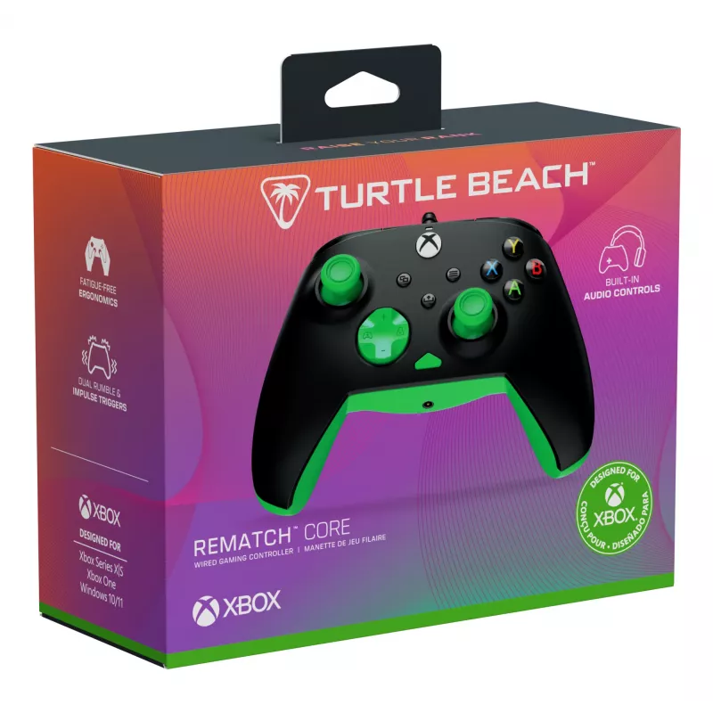 Gamepad Turtle Beach Rematch Core Czarny zielony USB Wired PC Xbox