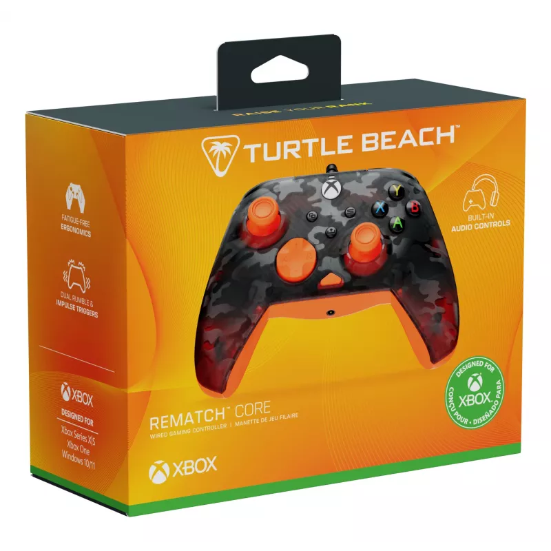Gamepad Turtle Beach Rematch Core Czarny Szary Pomarańczowy USB Przewodowy