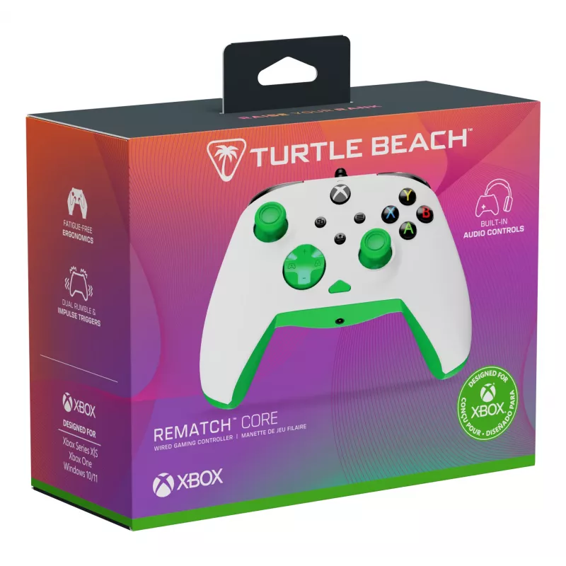 Gamepad Turtle Beach Rematch Core Zielono-Biały USB PC Xbox Series