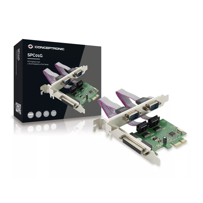 Conceptronic Karta PCI Express 1 port równoległy i 2 porty szeregowe