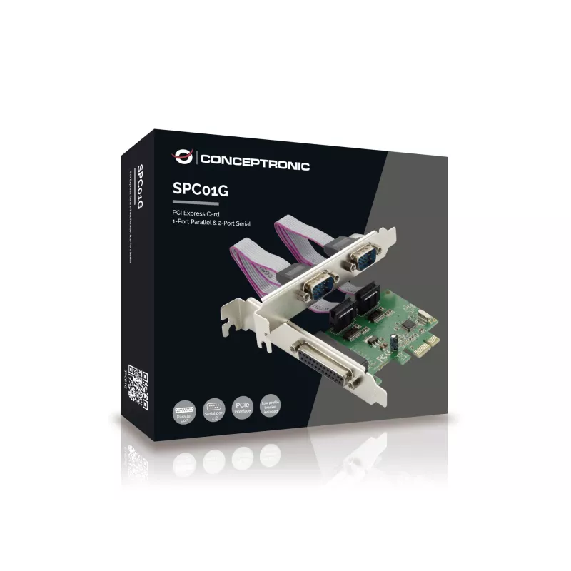 Conceptronic Karta PCI Express 1 port równoległy i 2 porty szeregowe