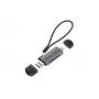 Conceptronic BIAN05G 2-w-1 czytnik kart USB 3.0 z podwójną wtyczką, SD/MicroSD 3.0, UHS-I