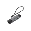 Conceptronic BIAN05G 2-w-1 czytnik kart USB 3.0 z podwójną wtyczką, SD/MicroSD 3.0, UHS-I