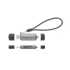 Conceptronic BIAN05G 2-w-1 czytnik kart USB 3.0 z podwójną wtyczką, SD/MicroSD 3.0, UHS-I