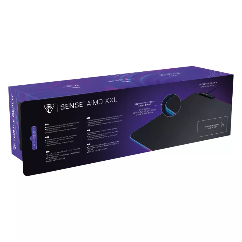 Podkładka pod mysz gamingowa Turtle Beach Sense AIMO XXL Ultra-Wide z podświetleniem RGB