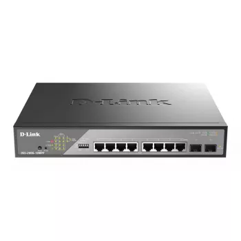 Przełącznik sieciowy D-Link DSS-200G-10MPP Managed L2 Gigabit Ethernet (10/100/1000) Power over Ethernet (PoE) 1U Czarny, Szary