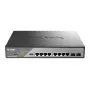 Przełącznik sieciowy D-Link DSS-200G-10MPP Managed L2 Gigabit Ethernet (10/100/1000) Power over Ethernet (PoE) 1U Czarny, Szary