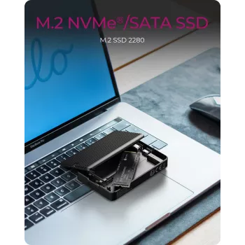 ICY BOX IB-CR601M-C31 Obudowa SSD Czarna M.2