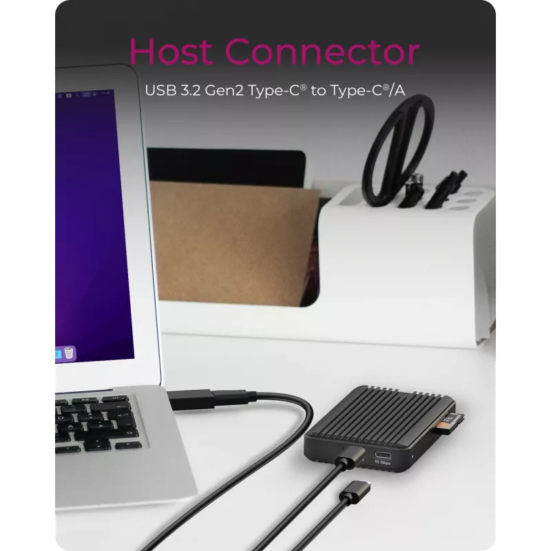 ICY BOX IB-CR601M-C31 Obudowa SSD Czarna M.2