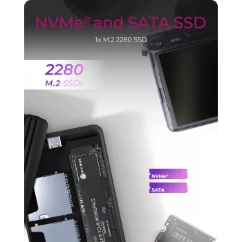 ICY BOX IB-CR602M-C31 Obudowa SSD Czarna M.2