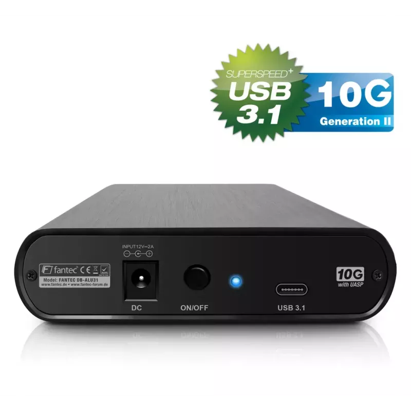 Obudowa HDD Fantec DB-ALU31 Czarna 3.5 cala
