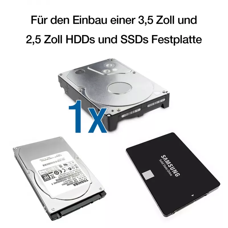 Obudowa HDD Fantec DB-ALU31 Czarna 3.5 cala